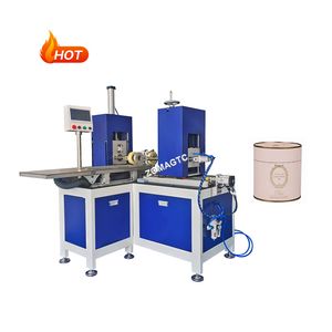 Cylinder Rigid Box Curling Labeling Cutting Machine