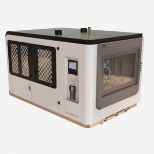 Robotic Grinding & Polishing Workstation 2-Station Rotary Table, Dust & Hydrogen Monitoring, for 12000t Die Casting Parts