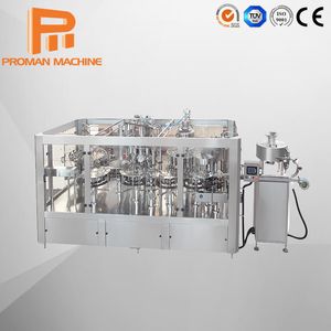 Automatic Small Pet Glass Bottle Mineral Water / Soft Carbonated Beverage Drinks / Fruit Juice Hot Filling Bottling Making Equipment / Production Line Machine