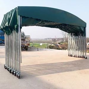Waterproof Push-Pull Folding Tent for Truck Garage Car Wash Tent