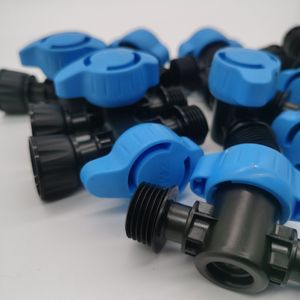 16mm Drip Irrigation System Parts Drip Tape Fitting Plastic Lock Nut Fittings Ball Valve