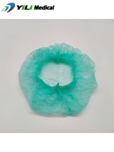 Disposable Non Woven Protective Clip Cap Nursing Round Cap Bouffant Cap Surgeon Cap Strip Cap