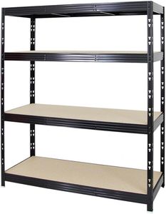 Medium Duty Galvanized Steel Metal Storage Rack Shelves Industrial Shelving Boltless Shelf