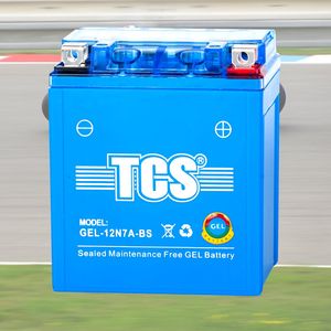 TCS  Motorcycle  Sealed Maintenance Battery GEL-12N7A-BS