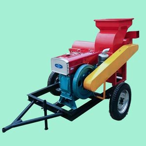 Agricultural Trailer Corn Thresher Machine High Efficiency 6-8t/H