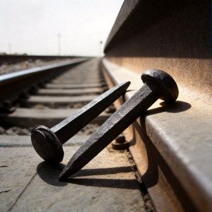 5/8X6 Inch Dog Spike Carbon Steel Railway Accessories Steel Railroad Track Spike for Wood Sleeper Railway Fastening