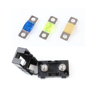 Anl/MIDI Inline Fuse Holder with Cover Automotive Ami Inline Fuse Bolt-Down Studs Screw Fuse with 60A Fuse for Cars Trucks Vehicles