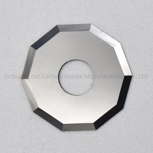 Tungsten Carbide Decagon Rotary Shear Blades Shear Cutter for Textile and Fabric Cutting Tool Cutting Knife Blade