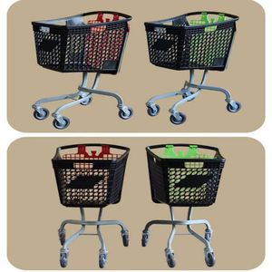 Supply 100L Hot Sell Grocery Plastic Shopping Trolley Supermarket Carts