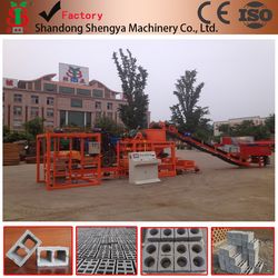 Semi-Automatic Concrete Hollow Block Solid Brick Making Machine (QTJ4-26) Paver Brick Making Machine