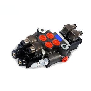 High Performance 4 Spool P40-4 Hydraulic Monoblock Directional Control Valves Electrohydraulic Control Valve