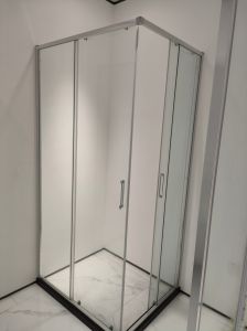 Factory Sale Double Swing Glass Door Shower Cabin with 2 Revolving Doors
