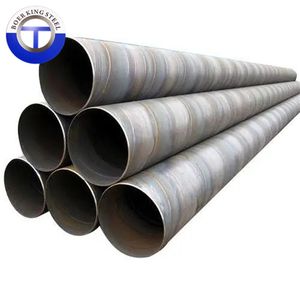 Large Diameter ASTM A252 ERW SSAW LSAW API 5L Welded Spiral Steel Tube for Water