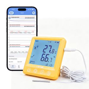 Wireless Digital Indoor Bluetooth Thermometer Hygrometer Recording BLE Datalogger Temperature and Humidity Meter Sensor