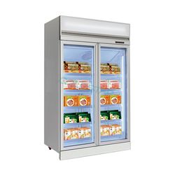 Refrigerator Commercial Vertical Display Freezer with LED Light