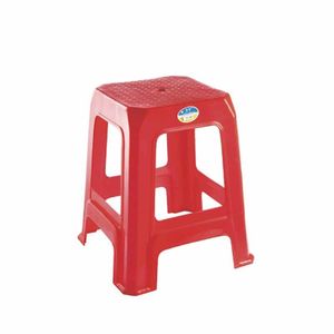 Modern Stackable Chinese Plastic Stool Nordic Style Red Chairs
