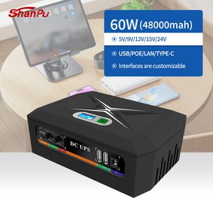 Hot Selling 60W/48000mAh Mini Uninterruptible Power Supply UPS Home Router WiFi Mobile Power Supply UPS