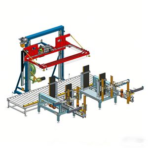 Fully Automatic Pallet Strapping&Bundling Machine with Vertical Corner Protection
