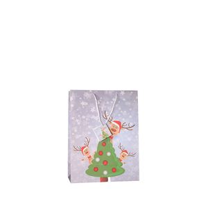 Kraft Can Custom Make Brown with Shopping Bags Flat Handle Paper Bag