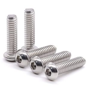 ISO7380 304 Stainless Steel Allen Key Screw Stainless Steel Hex Socket Button Head Cap Screw