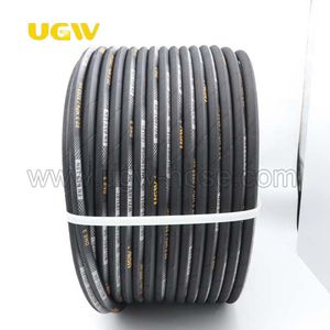 1/2 Inch SAE 100 R1at High Temperature High Pressure Black Flexible Heat Oil Resistant Hydraulic Pipes Rubber Hose