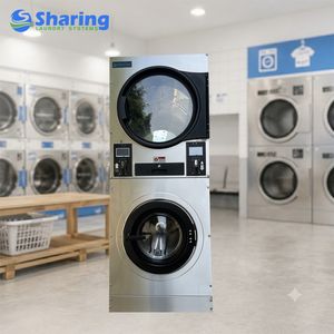 Coin Clothes Automatic Commercial Washer Dryer Used for Washing Laundromat