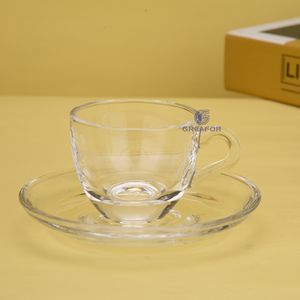 Stylish Glass Cups for Coffee and Tea in Business Settings