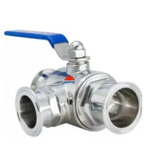 Sanitary Stainless Steel304/316 Food Grade 3 Three Way Ball Valve