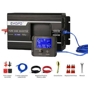 Power Inverter 1000W/2000W/3000W 12V 220V Pure Sine Wave Inverter Converter Car Power Inverter