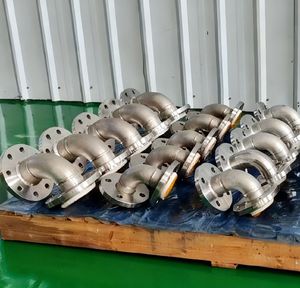 Acid and Alkali Resistant PTFE Lined Elbow&Tee for Fluorochemical/Lithium Battery Industry