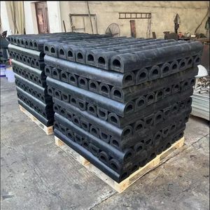 Factory Supply Customized Dock Bumper Rubber D Type Fender for Marine and Boat