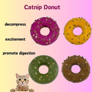 Natural Catnip Donut for Cats - Handmade Cat Mint Pet Toy, Promote Digestion Factory Direct Wholesale