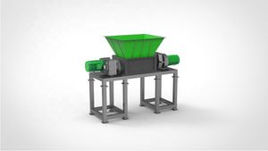 Municipal Solid Waste Shredder High Capacity for Recycling Tire Copper Line
