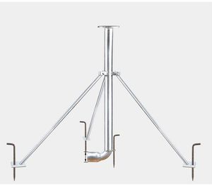 Metal Stand 2" Big Rain Gun Sprinkler Stand Connect Rain Gun Sprinkler Metal Tripod Stand