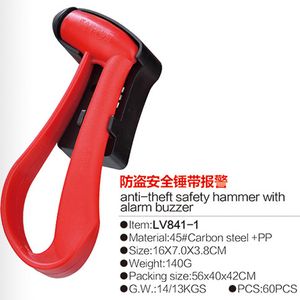 Fire Hammer Anti-Theft Safety Hammer with Alarm Buzzer