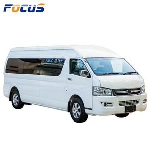 16-19 Seates LHD Gasoline Engine Micro Bus Mini Van Passenger Minivan Bus