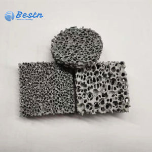 Sic Ceramic Foam Filter Open Cell Ceramic Foam Silicon Carbide 50*50*15mm for Sale