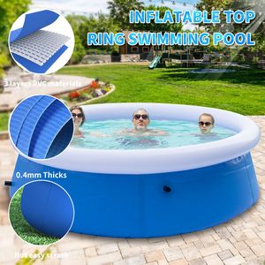 Customizable Inflatable PVC Round Swimming Pool for Newborn Portable & Anti-Slip Home Use Includes Repair Kits