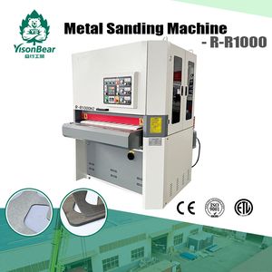 R-R1000 Sheet Metal Surface Grinding Rust Remover Belt Sander Sanding and Polishing Deburring Sanding Machine Benchtop