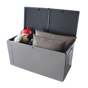 Spacious Versatile Garden Storage Deck Box with Lid for Patio