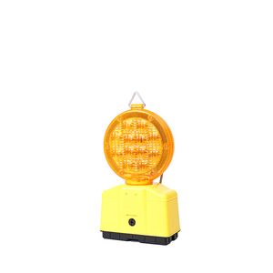 Traffic LED Blinker Amber Barricade Warning Light for Construction Safety