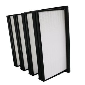 Industrial Mini Pleated Box Type HVAC System Filter V-Bank HEPA Filter Air Purifier