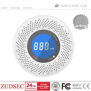 LCD Display High-Quality Co Alarm Carbon Monoxide Detector for Security Alarm