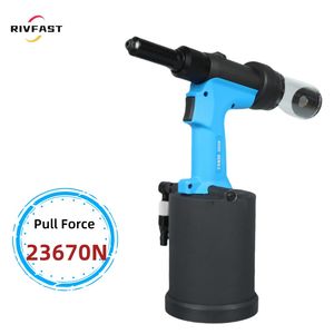 Professional Air Rivet Gun 4.8-6.4mm Rivet Gun Heavy Duty Pneumatic Hydraulic Rivet Tool with Nose Pieces
