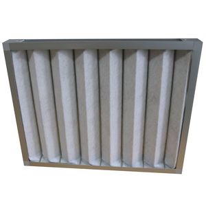 Aluminum Frame Pre Pleated Panel Air Filter for Dust Collector HEPA Air Filter OEM