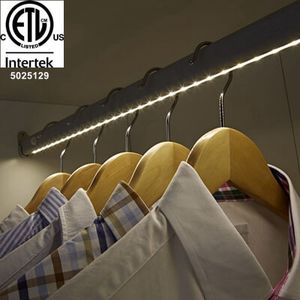 Wholesale Hospitality Furnishing Indoor Smart Home Automation PIR Switch Wardrobe Hanger Cabinet 12V Motion Sensor LED Closet Rod Light
