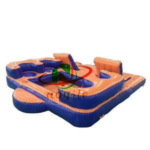 High Quality Splash Bana Inflatable Aqua Bana Dock Deck Surface Floating Platform Tent Inflatable Floating Aqua Bana
