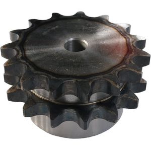 80b-2-15t Custom C45 Steel Standard Double Single Row Chain Sprocket OEM Supporting