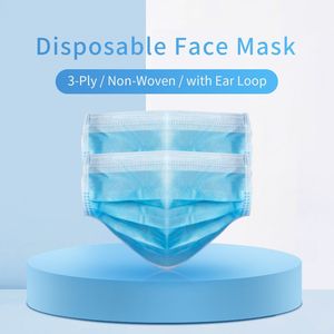 3 Ply Disposable Tie-on Non Woven   Face Masks