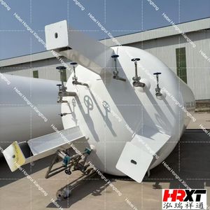 Horizontal Low Temperature Liquid Argon Cryogenic Storage Vessel